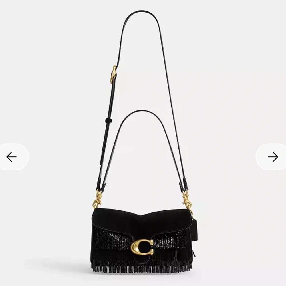 Coach Black Tabby Shoulder Bag with Crystal Fringe 26 - Picture 6 of 10